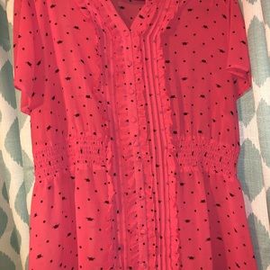 Torrid 2 Chiffon Cat Shirt